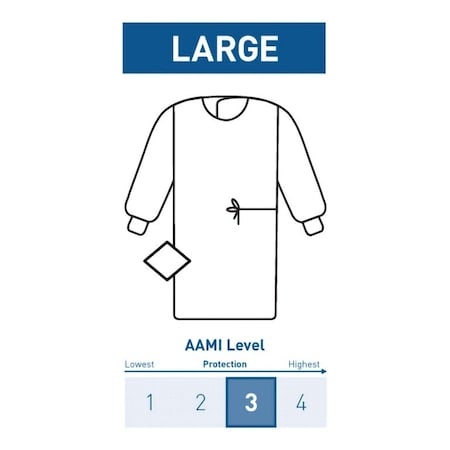 Mckesson Non-Reinforced Surgical Gown with Towel 183-I90-7020-S1